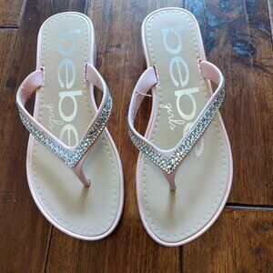 Bebe girls pink sandles